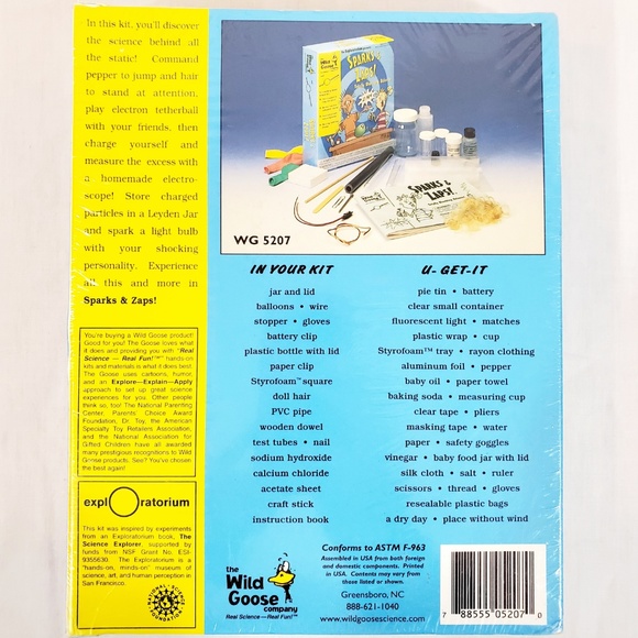 Sparks & Zaps Totally Shocking Science Activity Experiment Kit Educational NWT - Picture 5 of 7